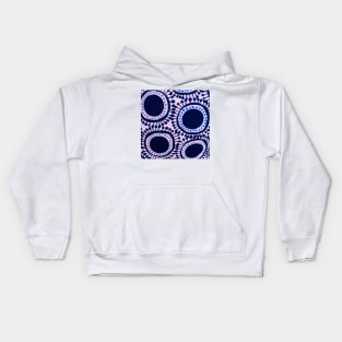 Pattern in Blue and White Kids Hoodie